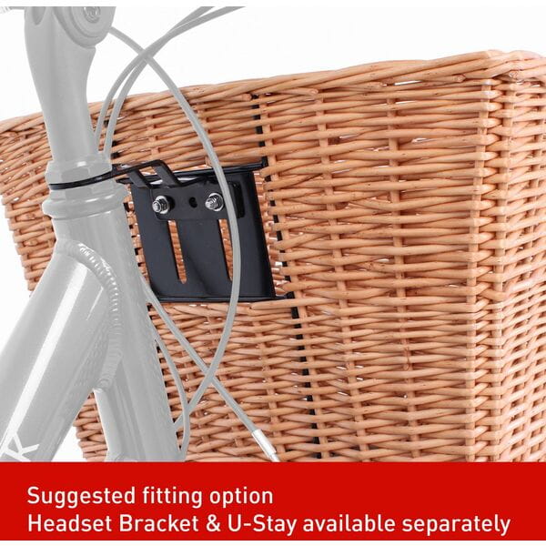 Spitalfields Rectangular Wicker Basket with Mounting Plates - Classic Vintage Design 6 Spitalfields Rectangular Wicker Basket with Mounting Plates - Classic Vintage Design - Image 4