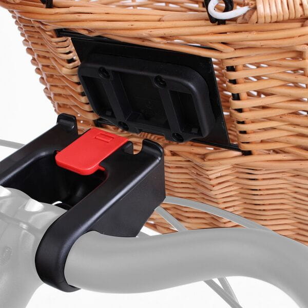 Borough Oval Wicker Basket with Quick Release Bracket Natural Wicker, Adjustable Handles, 5kg Capacity 6 Borough Oval Wicker Basket with Quick Release Bracket Natural Wicker, Adjustable Handles, 5kg Capacity - Image 4