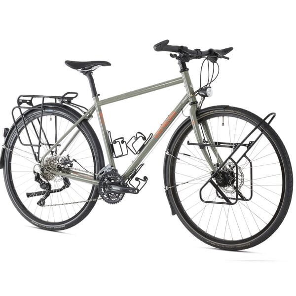 Tour De Fer 20 Medium Touring Bike - Durable Frame, Shimano Deore, Disc Brakes, Rack & Lights 4 Reliable