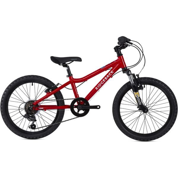 Lightweight MX20 Red Ridgeback Kids Bike with Suntour Fork
