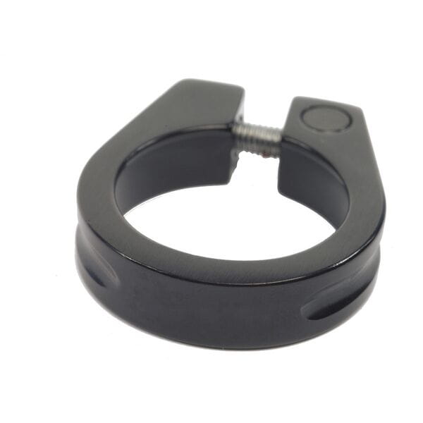 Threadsaver Seat Clamp 29.8mm - Black Aluminum - Rotating Thread