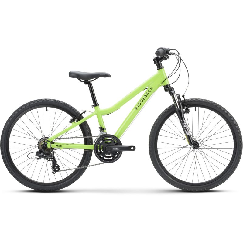 Ridgeback MX24 Kids Mountain Bike – Extreme Green – 24 Inch Lightweight Frame – Junior MTB