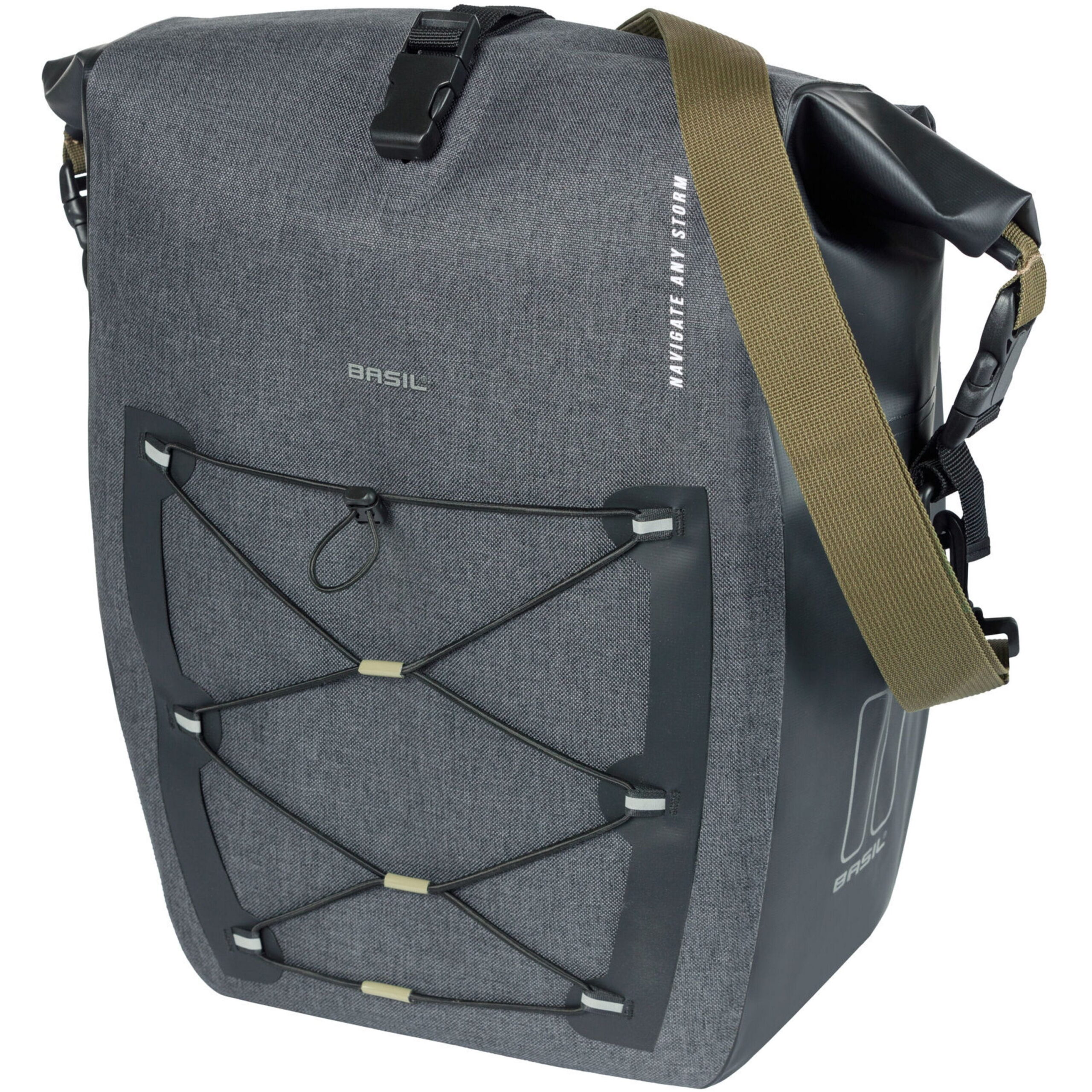 Navigator Storm L, single pannier bag, 25-31L, black 3 Navigator Storm L, single pannier bag, 25-31L, black