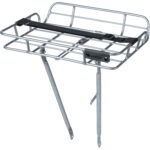 Portland front carrier, aluminium natural 2 Basil Portland front carrier aluminium