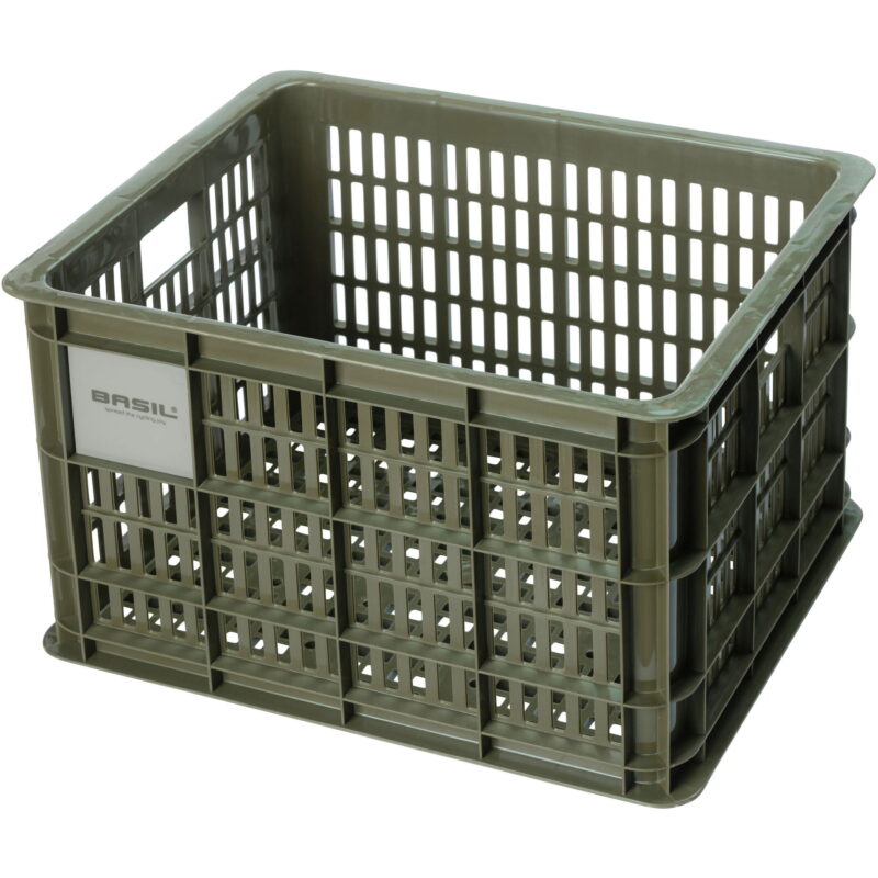 bicycle crate M - medium - 29.5 litres - green