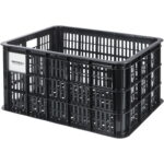 bicycle crate MIK L, 40L, recycled synthetic, black 1 Basil bicycle crate MIK L 40L recycled