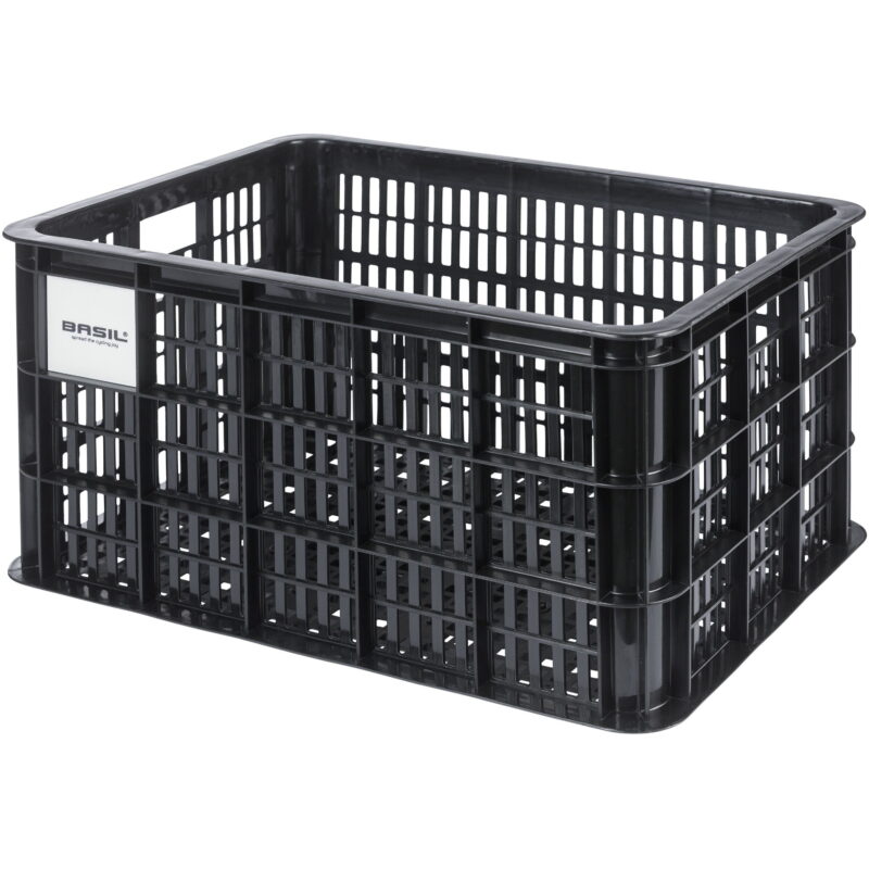 bicycle crate MIK L, 40L, recycled synthetic, black