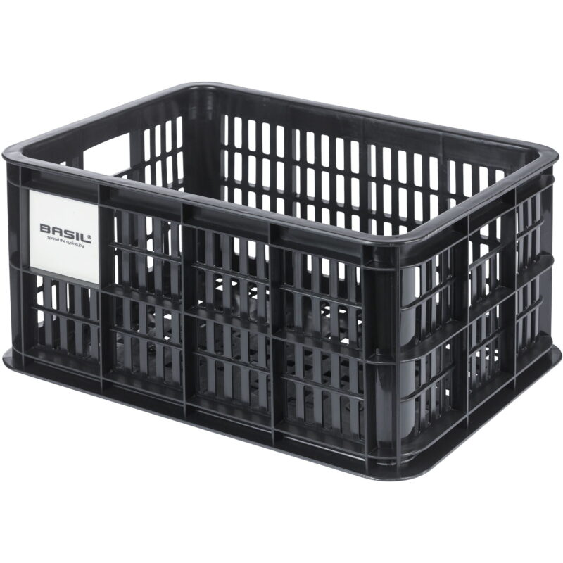 bicycle crate MIK S, 17.5L, recycled synthetic, black