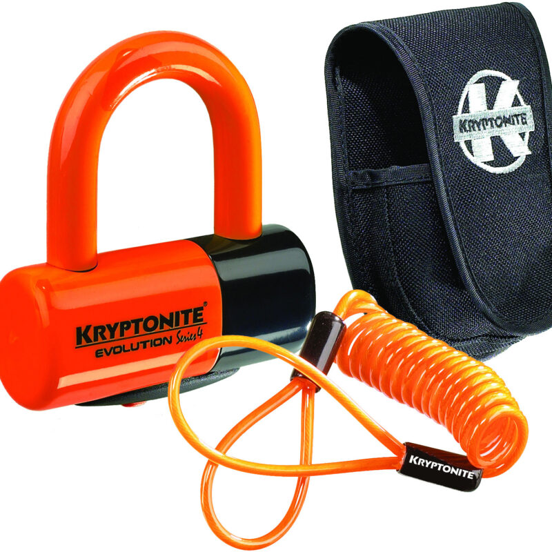 Evolution Disc Lock - Premium Pack - Orange With Pouch And reminder cable