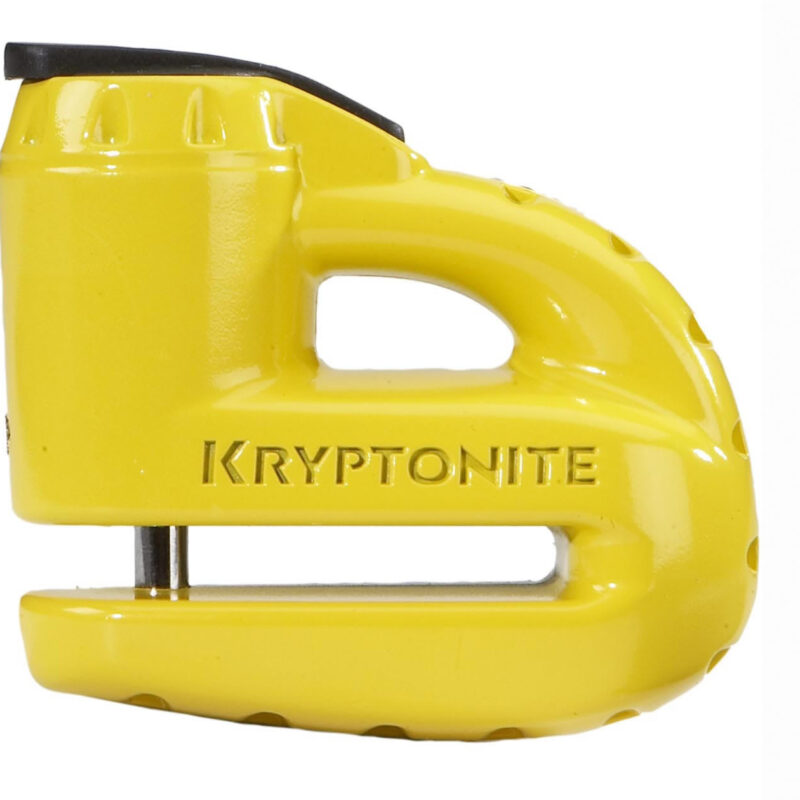 Keeper 5-S Disc Lock - with Reminder Cable - Yellow